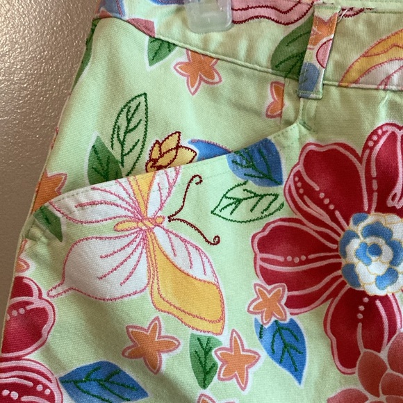 Talbots Capris beautiful flowers and butterfly designs. New with tags. - Picture 2 of 8